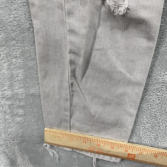 American Eagle Mom Jeans 2 X-Long Distressed High Rise - Picture 10 of 11